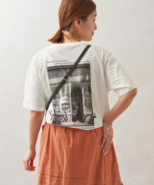 JOURNAL STANDARD（ジャーナルスタンダード）の「yOUコラボPHOTO Tシャツ（Tシャツ/カットソー・レディース・ホワイト/ホワイト系その他2/ホワイト系その他・FREE）」の9枚目の写真