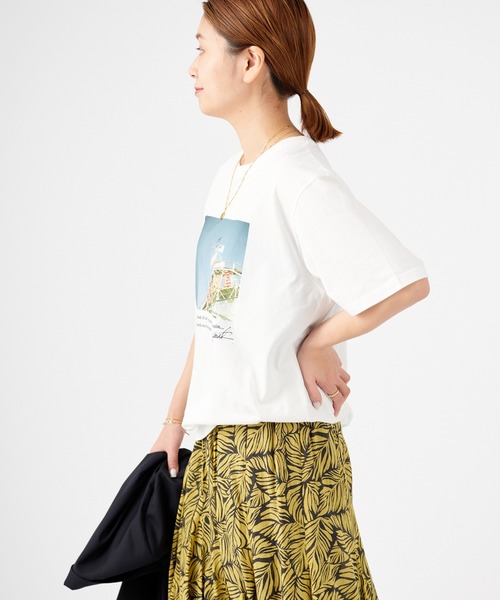 JOURNAL STANDARD（ジャーナルスタンダード）の「yOUコラボPHOTO Tシャツ（Tシャツ/カットソー・レディース・ホワイト/ホワイト系その他2/ホワイト系その他・FREE）」の12枚目の写真