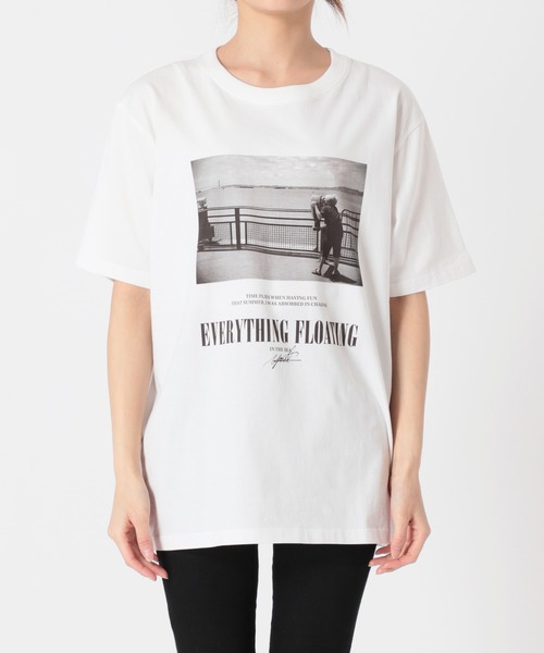 JOURNAL STANDARD（ジャーナルスタンダード）の「yOUコラボPHOTO Tシャツ（Tシャツ/カットソー・レディース・ホワイト/ホワイト系その他2/ホワイト系その他・FREE）」の15枚目の写真