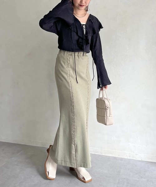 CAPRICIEUX LE'MAGE(カプリシューレマージュ)の「2WAYラッフルカラーブラウス(シャツ/ブラウス・レディース・ホワイト/ブラック/ピンク・FREE)」の14枚目の写真