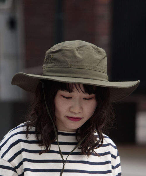 GLOSTER(グロスター)の「【GLOSTER/グロスター】NYLON SAFARI HAT ナイロンサファリハット(ハット・メンズ・ブラック/ベージュ/オリーブ・FREE)」の3枚目の写真