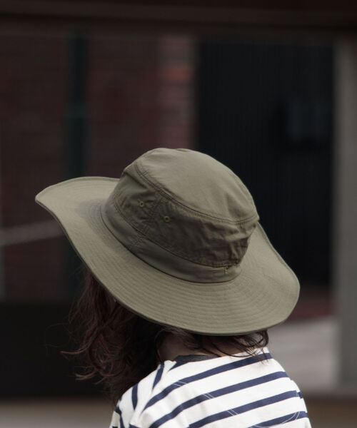 GLOSTER(グロスター)の「【GLOSTER/グロスター】NYLON SAFARI HAT ナイロンサファリハット(ハット・メンズ・ブラック/ベージュ/オリーブ・FREE)」の7枚目の写真