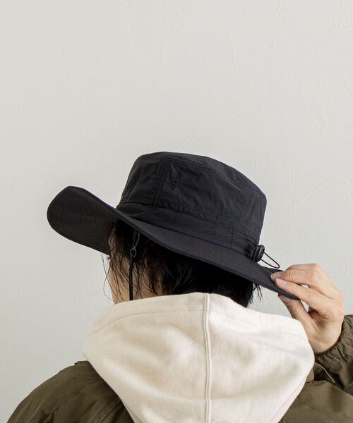 GLOSTER(グロスター)の「【GLOSTER/グロスター】NYLON SAFARI HAT ナイロンサファリハット(ハット・メンズ・ブラック/ベージュ/オリーブ・FREE)」の12枚目の写真