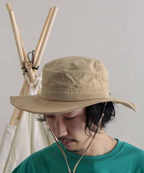GLOSTER(グロスター)の「【GLOSTER/グロスター】NYLON SAFARI HAT ナイロンサファリハット(ハット・メンズ・ブラック/ベージュ/オリーブ・FREE)」の15枚目の写真