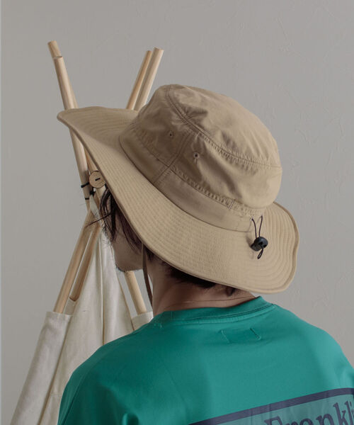 GLOSTER(グロスター)の「【GLOSTER/グロスター】NYLON SAFARI HAT ナイロンサファリハット(ハット・メンズ・ブラック/ベージュ/オリーブ・FREE)」の18枚目の写真