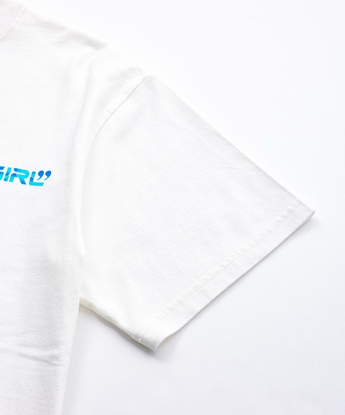 X-girl（エックスガール）の「X-GENERATION S/S TEE（Tシャツ/カットソー・レディース・チャコール/オレンジ/ホワイト・L/S/XL/M）」の10枚目の写真