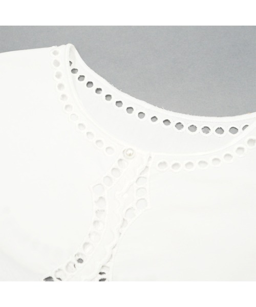 flower(フラワー)の「エデンレースカラー(付け襟・レディース・ホワイト・FREE)」の5枚目の写真
