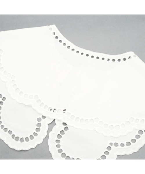 flower(フラワー)の「エデンレースカラー(付け襟・レディース・ホワイト・FREE)」の10枚目の写真