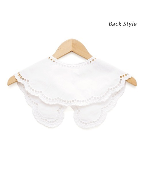 flower(フラワー)の「エデンレースカラー(付け襟・レディース・ホワイト・FREE)」の3枚目の写真