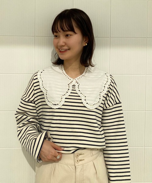 flower(フラワー)の「エデンレースカラー(付け襟・レディース・ホワイト・FREE)」の12枚目の写真