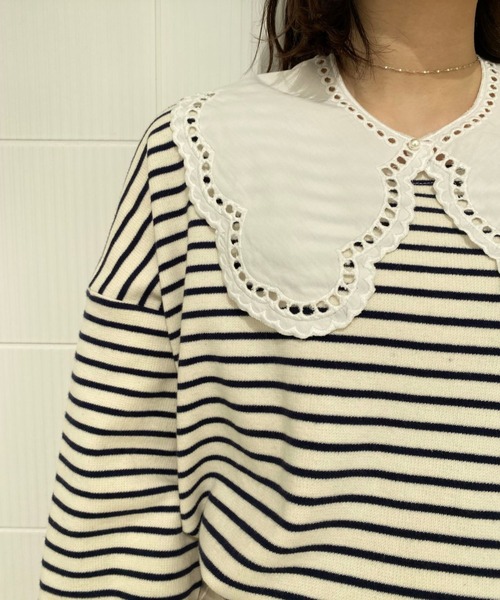 flower(フラワー)の「エデンレースカラー(付け襟・レディース・ホワイト・FREE)」の13枚目の写真