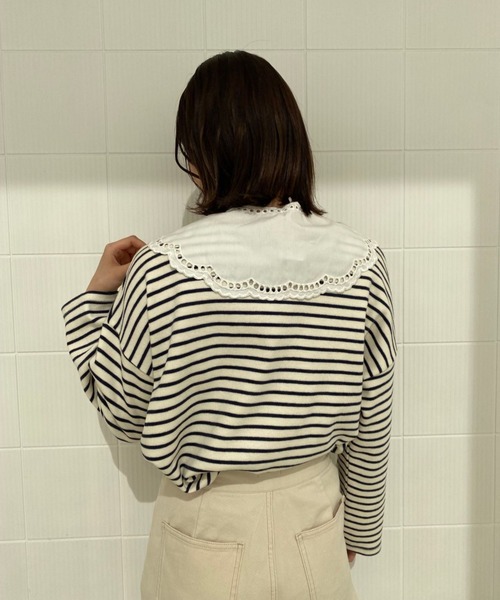 flower(フラワー)の「エデンレースカラー(付け襟・レディース・ホワイト・FREE)」の14枚目の写真