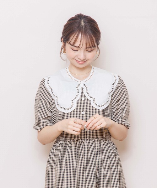 flower(フラワー)の「エデンレースカラー(付け襟・レディース・ホワイト・FREE)」の18枚目の写真