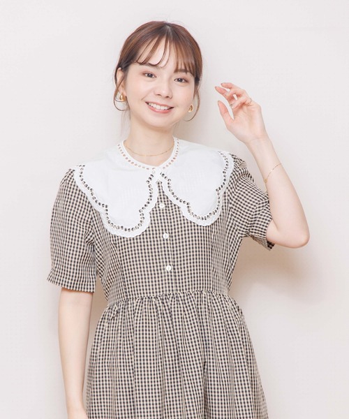 flower(フラワー)の「エデンレースカラー(付け襟・レディース・ホワイト・FREE)」の19枚目の写真