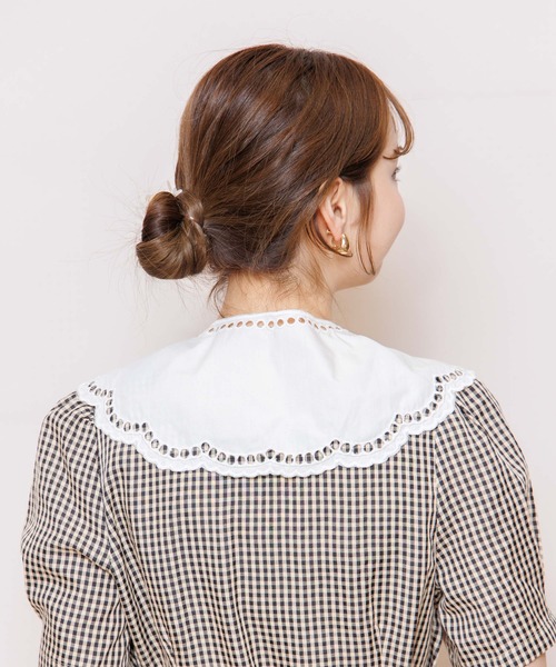 flower(フラワー)の「エデンレースカラー(付け襟・レディース・ホワイト・FREE)」の16枚目の写真