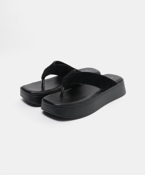 ITEMS URBANRESEARCH（アイテムズ アーバンリサーチ）の「ハラコトングサンダル（サンダル・レディース・ブラック/ブラウン・SMALL/MEDIUM/LARGE）」の12枚目の写真