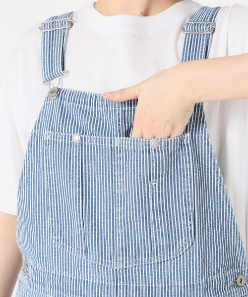 SLOBE IENA（スローブイエナ）の「LE DENIMバックオープンオーバーオール◆（サロペット/オーバーオール・レディース・ブルー系その他・38/36）」の4枚目の写真