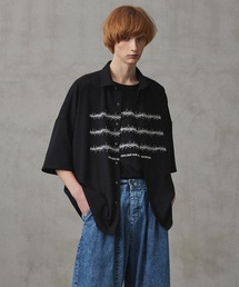 SHAREEF | "BARBED WIRE"emb. S/S SHIRTS(シャツ/ブラウス)