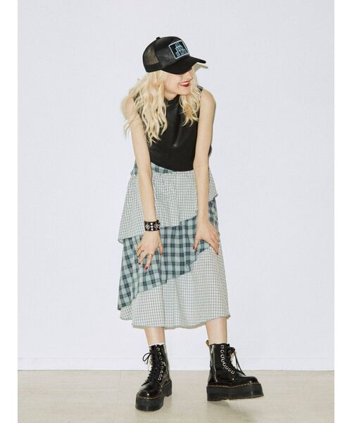 jouetie（ジュエティ）の「イレギュラーフリルスカート（スカート・レディース・ブルー/その他1/ブラック・MEDIUM）」の12枚目の写真