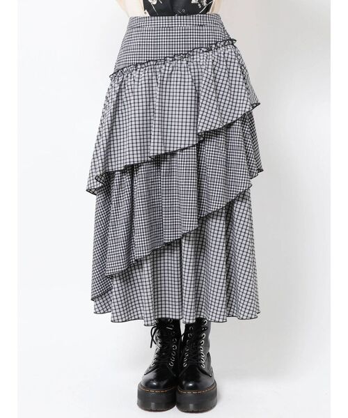 jouetie（ジュエティ）の「イレギュラーフリルスカート（スカート・レディース・ブルー/その他1/ブラック・MEDIUM）」の15枚目の写真