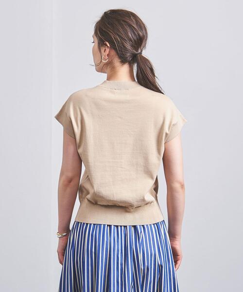 UNITED ARROWS（ユナイテッドアローズ）の「＜UNITED ARROWS＞C ボトルネック ニット Ｗ †（ニット/セーター・レディース・ベージュ/オレンジ/ブラック・FREE）」の6枚目の写真