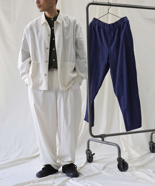 BACK NUMBER（バックナンバー）の「【接触冷感】【BACK NUMBER】「COOL」ワイドイージーパンツ（その他パンツ・メンズ・ダークインディゴブルー/オフホワイト・M/S/L）」の5枚目の写真