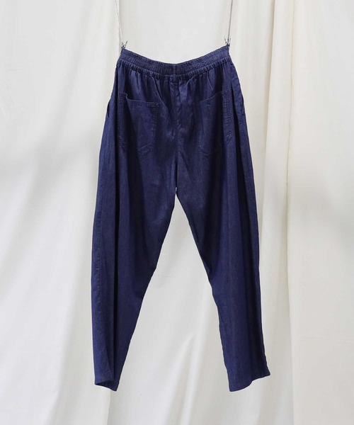 BACK NUMBER（バックナンバー）の「【接触冷感】【BACK NUMBER】「COOL」ワイドイージーパンツ（その他パンツ・メンズ・ダークインディゴブルー/オフホワイト・M/S/L）」の14枚目の写真