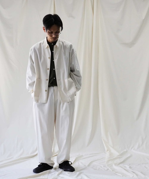 BACK NUMBER（バックナンバー）の「【接触冷感】【BACK NUMBER】「COOL」ワイドイージーパンツ（その他パンツ・メンズ・ダークインディゴブルー/オフホワイト・M/S/L）」の15枚目の写真