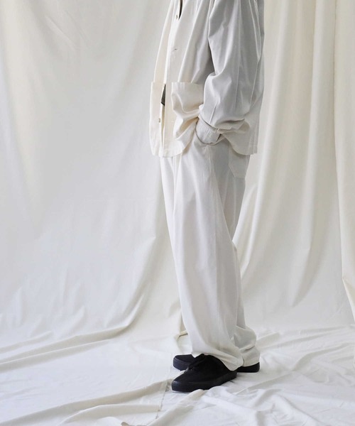 BACK NUMBER（バックナンバー）の「【接触冷感】【BACK NUMBER】「COOL」ワイドイージーパンツ（その他パンツ・メンズ・ダークインディゴブルー/オフホワイト・M/S/L）」の16枚目の写真