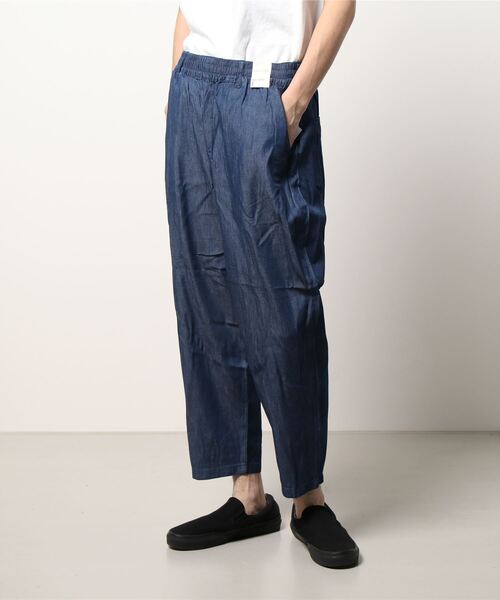 BACK NUMBER（バックナンバー）の「【接触冷感】【BACK NUMBER】「COOL」ワイドイージーパンツ（その他パンツ・メンズ・ダークインディゴブルー/オフホワイト・M/S/L）」の20枚目の写真