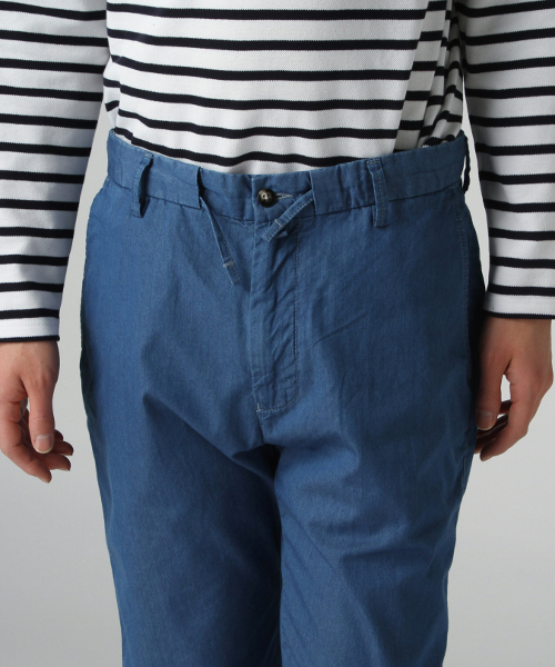 417 EDIFICE（フォーワンセブンエディフィス）の「◇デニムスラックスパンツ（デニムパンツ・メンズ・ネイビー/ブルー・LARGE/MEDIUM/SMALL）」の7枚目の写真