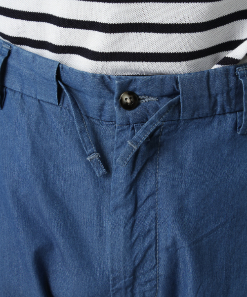 417 EDIFICE（フォーワンセブンエディフィス）の「◇デニムスラックスパンツ（デニムパンツ・メンズ・ネイビー/ブルー・LARGE/MEDIUM/SMALL）」の9枚目の写真