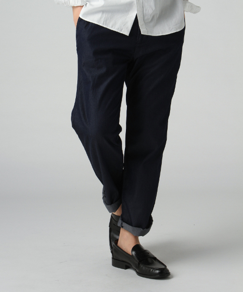 417 EDIFICE（フォーワンセブンエディフィス）の「◇デニムスラックスパンツ（デニムパンツ・メンズ・ネイビー/ブルー・LARGE/MEDIUM/SMALL）」の3枚目の写真