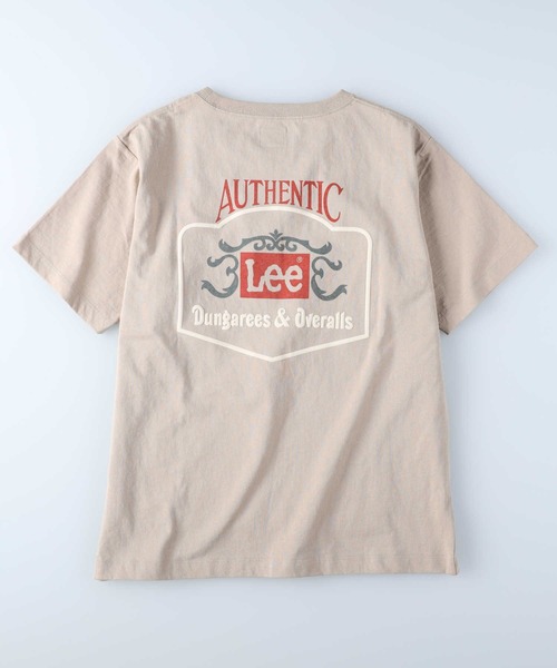 Lee(リー)の「【Lee】バックプリントTシャツ(Tシャツ/カットソー・レディース・ベージュ・M/L)」の4枚目の写真