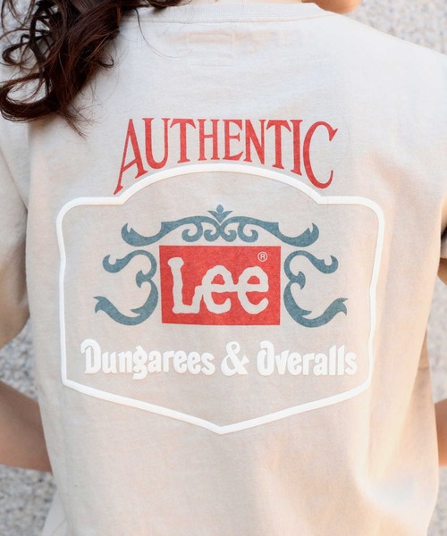 Lee(リー)の「【Lee】バックプリントTシャツ(Tシャツ/カットソー・レディース・ベージュ・M/L)」の13枚目の写真