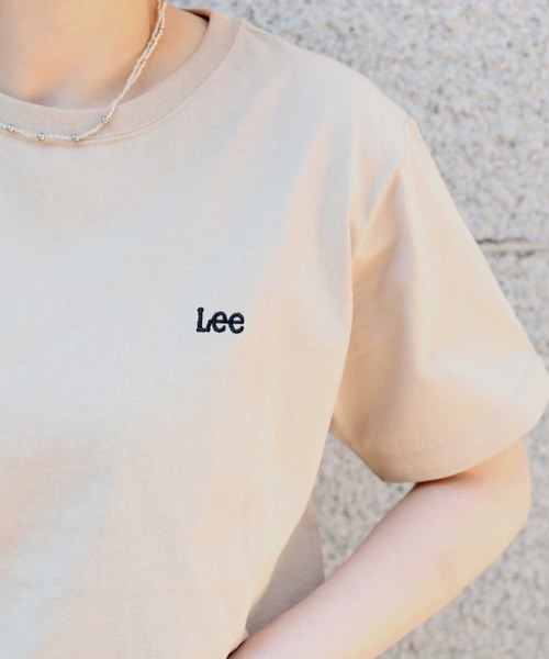 Lee(リー)の「【Lee】バックプリントTシャツ(Tシャツ/カットソー・レディース・ベージュ・M/L)」の12枚目の写真