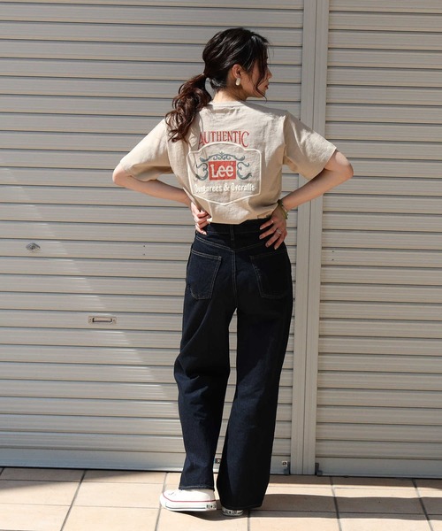 Lee(リー)の「【Lee】バックプリントTシャツ(Tシャツ/カットソー・レディース・ベージュ・M/L)」の10枚目の写真