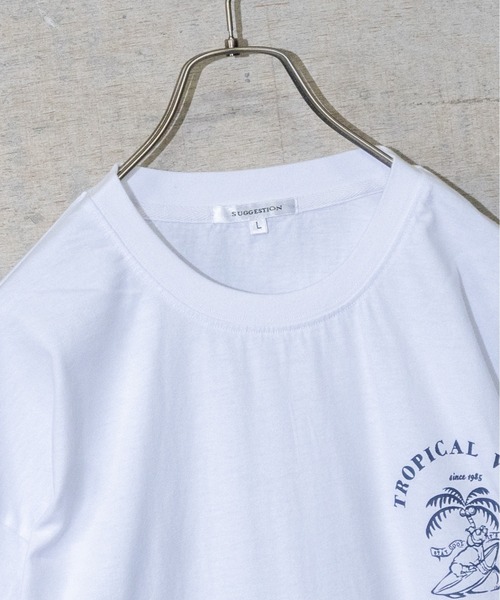 JOHN'S CLOSET(ジョンズクローゼット)の「【13】ピグメント加工バックプリントTシャツ(Tシャツ/カットソー・メンズ・チャコールグレー/グレイッシュベージュ/グリーン/ホワイト・MEDIUM/LARGE)」の17枚目の写真