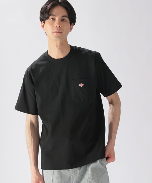 DANTON(ダントン)の「【DANTON(ダントン)】クルーネックポケットTシャツ(Tシャツ/カットソー・メンズ・ホワイト/ブラック/アイボリー・LARGE)」の3枚目の写真
