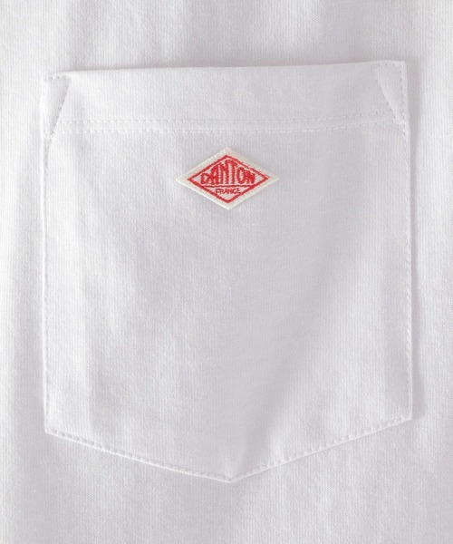 DANTON(ダントン)の「【DANTON(ダントン)】クルーネックポケットTシャツ(Tシャツ/カットソー・メンズ・ホワイト/ブラック/アイボリー・LARGE)」の17枚目の写真