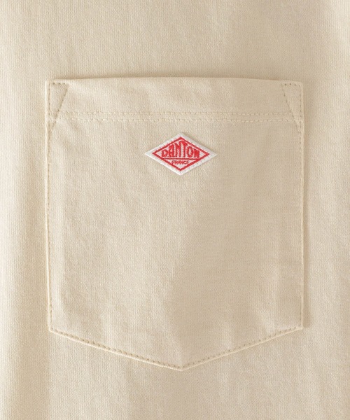 DANTON(ダントン)の「【DANTON(ダントン)】クルーネックポケットTシャツ(Tシャツ/カットソー・メンズ・ホワイト/ブラック/アイボリー・LARGE)」の19枚目の写真