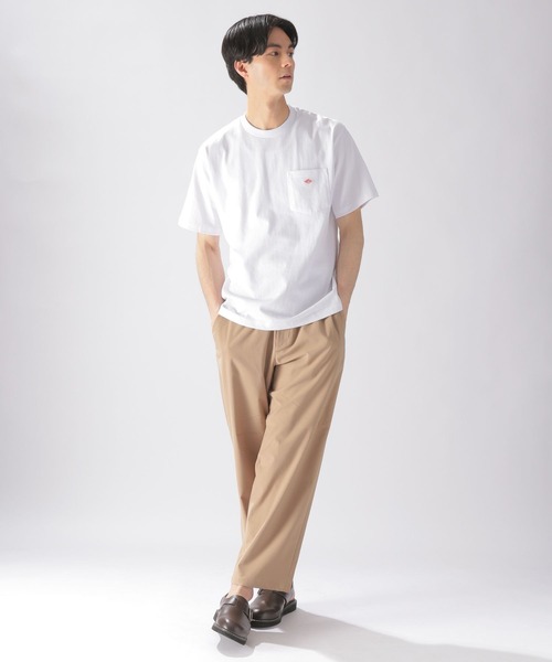 DANTON(ダントン)の「【DANTON(ダントン)】クルーネックポケットTシャツ(Tシャツ/カットソー・メンズ・ホワイト/ブラック/アイボリー・LARGE)」の4枚目の写真