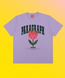 Paragraph（パラグラフ）の「A'GEM/9 × .kom『paragraph/パラグラフ』Paragraph Arch flower T-shirt/アーチフラワーロゴ カットソー 半袖Tシャツ（Tシャツ/カットソー）」