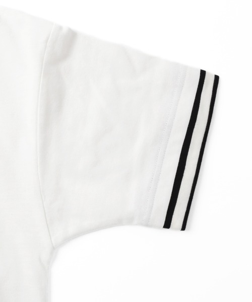 GLAZOS（グラソス）の「天竺・接触冷感ドロップショルダーバックスタープリント半袖Ｔシャツ（Tシャツ/カットソー・キッズ・ホワイト/ブラック・130cm/140cm/150cm/160cm/170cm）」の9枚目の写真