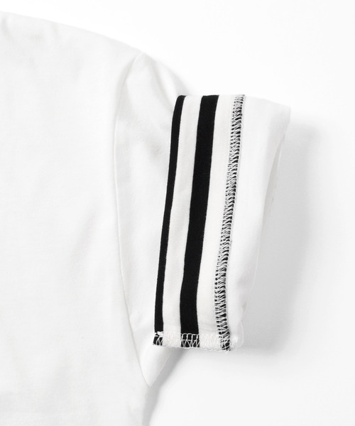 GLAZOS（グラソス）の「天竺・接触冷感ドロップショルダーバックスタープリント半袖Ｔシャツ（Tシャツ/カットソー・キッズ・ホワイト/ブラック・130cm/140cm/150cm/160cm/170cm）」の10枚目の写真