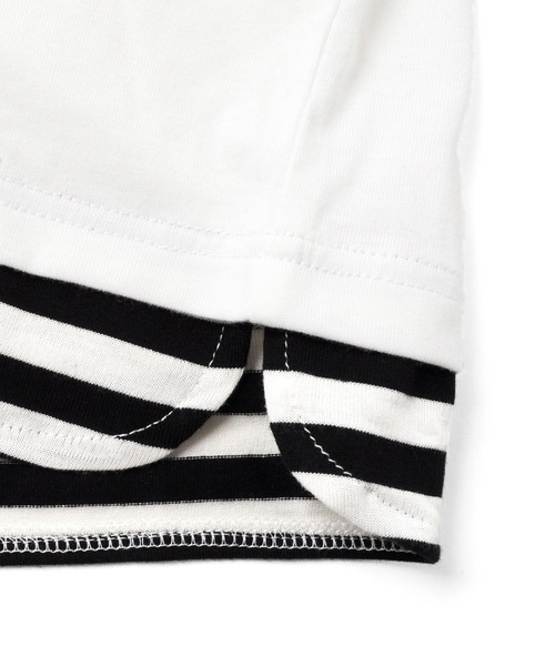 GLAZOS（グラソス）の「天竺・接触冷感ドロップショルダーバックスタープリント半袖Ｔシャツ（Tシャツ/カットソー・キッズ・ホワイト/ブラック・130cm/140cm/150cm/160cm/170cm）」の11枚目の写真