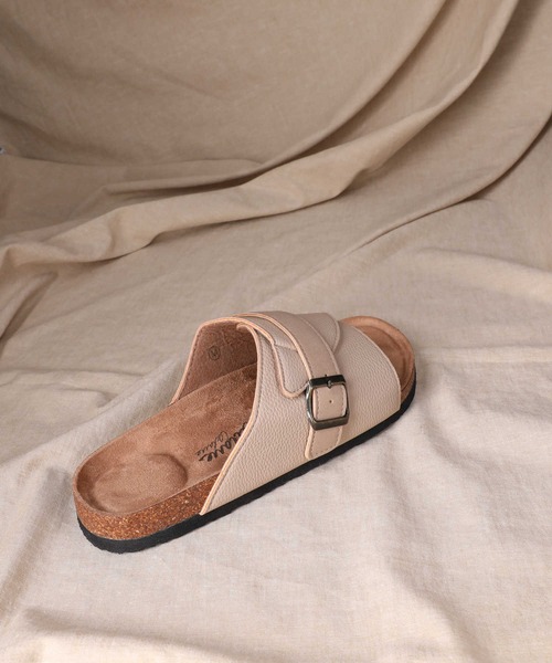 Right-on（ライトオン）の「テープベルトサンダル（サンダル・メンズ・ベージュ/ブラック・L/M）」の8枚目の写真