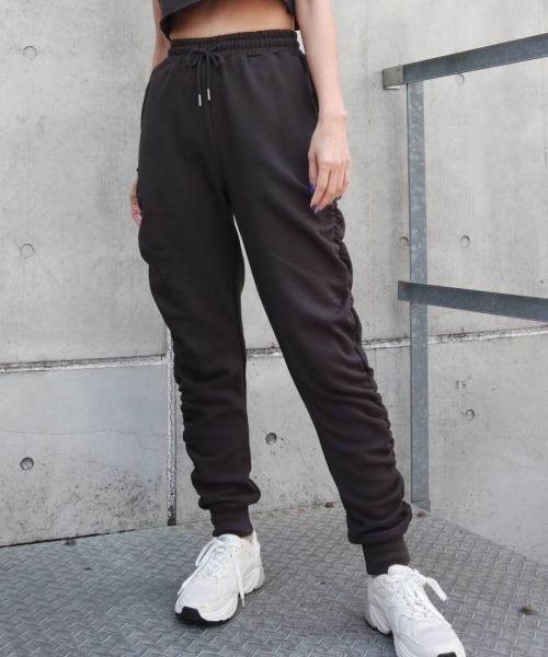 FIG&VIPER（フィグアンドバイパー）の「シャーリングLOGOジョガーライトPT（その他パンツ・レディース・ライトグレー/ピンク/ダークグレー・FREE）」の7枚目の写真