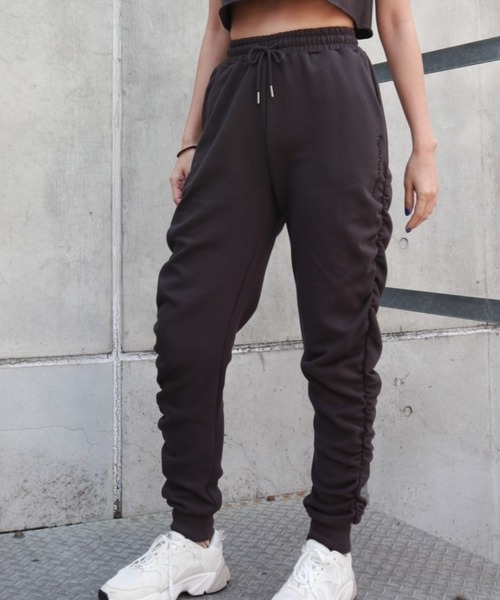 FIG&VIPER（フィグアンドバイパー）の「シャーリングLOGOジョガーライトPT（その他パンツ・レディース・ライトグレー/ピンク/ダークグレー・FREE）」の8枚目の写真