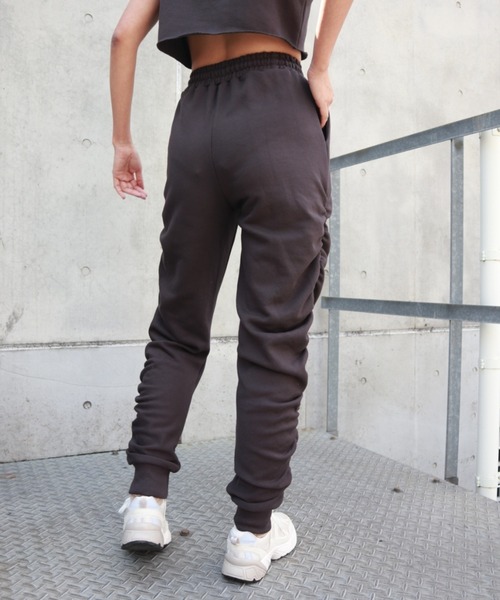 FIG&VIPER（フィグアンドバイパー）の「シャーリングLOGOジョガーライトPT（その他パンツ・レディース・ライトグレー/ピンク/ダークグレー・FREE）」の9枚目の写真